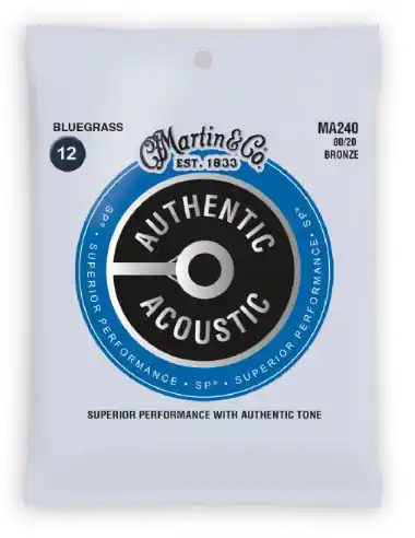 Martin MA240 Authentic Acoustic SP 80/20 Bluegrass. 12-56 Bargain