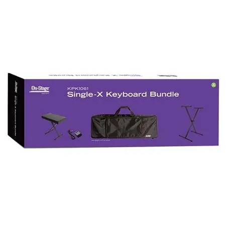 On-Stage Single-X Keyboard Bundle Certified