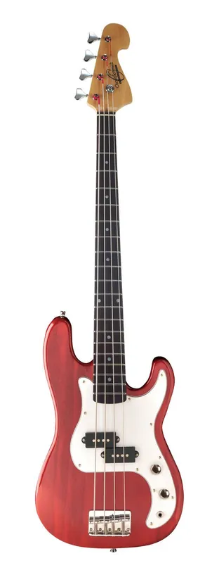 Warranty Included Oscar Schmidt Precision Electric Bass Guitarcolor Trans-Red