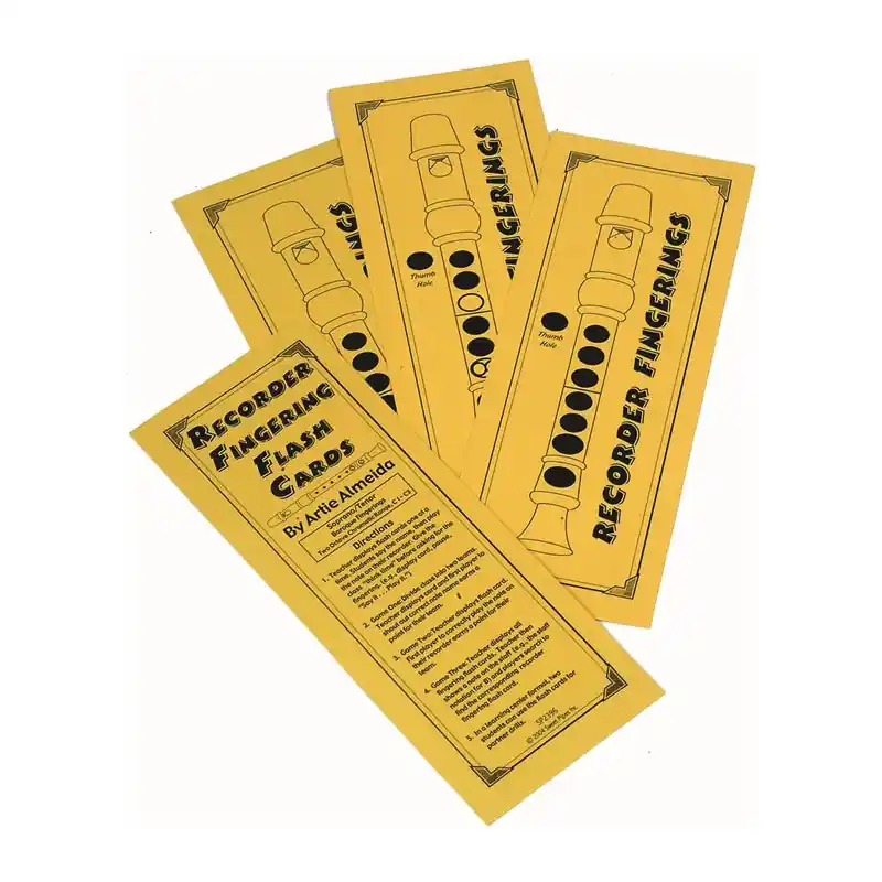 Recorder Fingering Flash Cards Affordable
