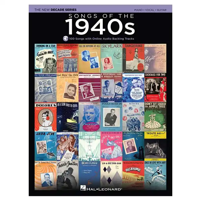 Shop Now Songs of the 1940s The New Decade Series with Online Play-Along Backing Tracks