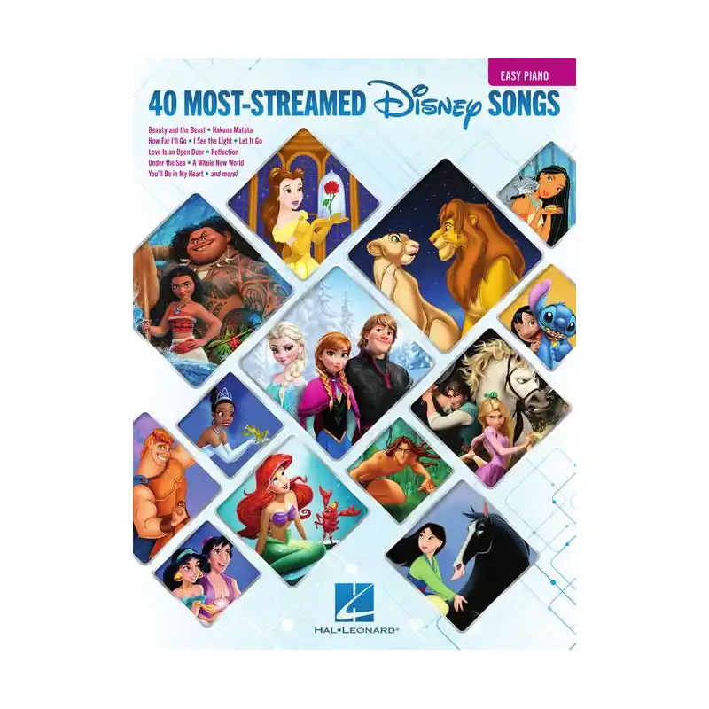 The 40 Most-Streamed Disney Songs (Easy Piano) Clearance