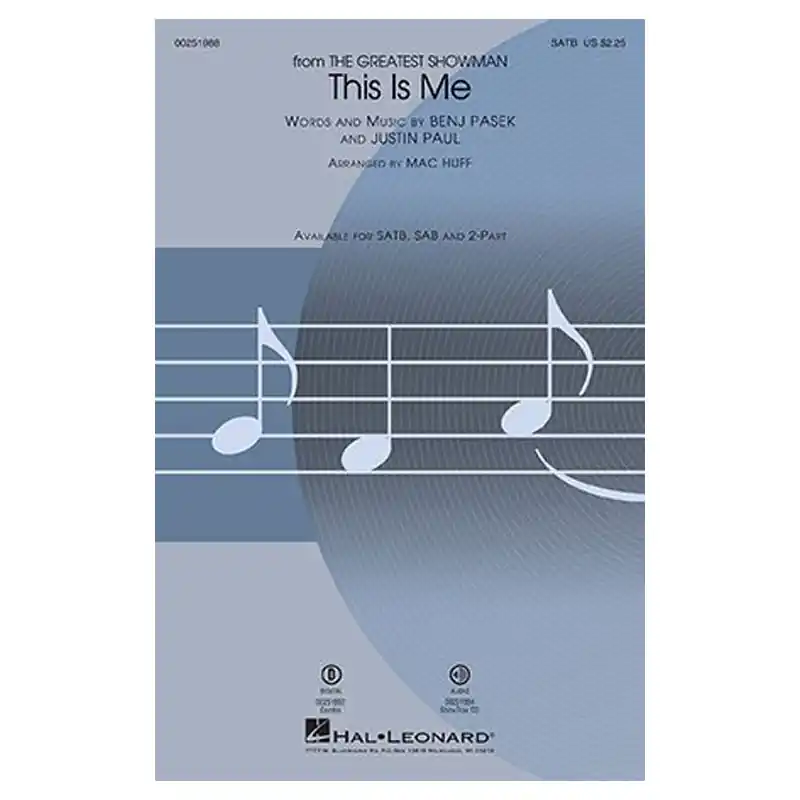 Crafted This is Me (from The Greatest Showman)-SATB
