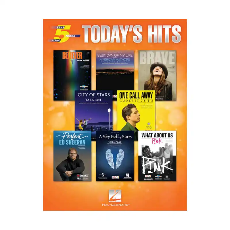 Today's Hits for Five-Finger Piano No Minimum Order
