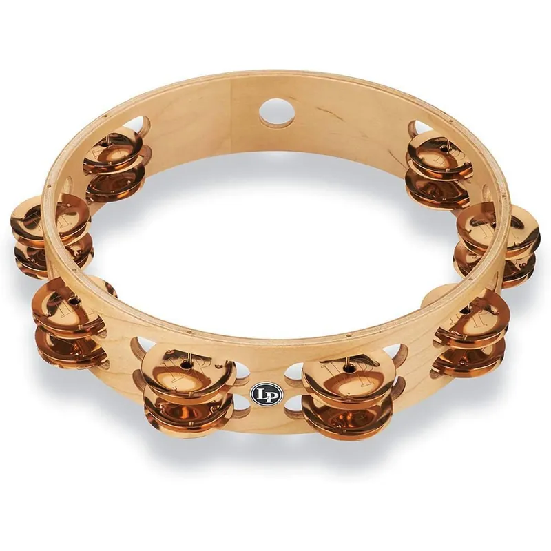 Latin Percussion LP380B-BZ PRO 10 Double Row Tambourine - Bronze Big Sale