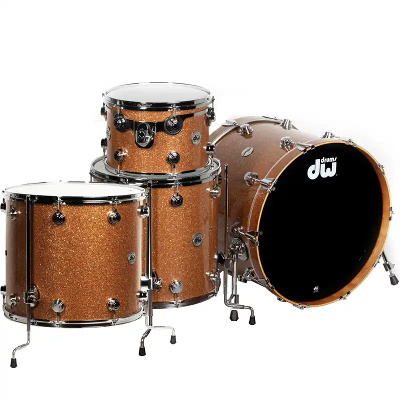 Deal Drum Workshop Collectors Series 4-Piece Shell Kit - Champagne Glass