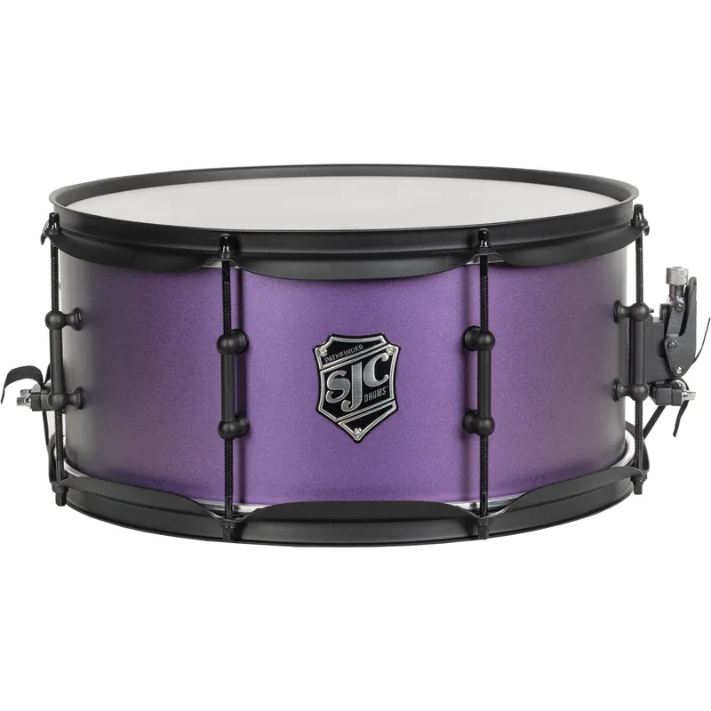 Luxury SJC Drums Pathfinder Series 6.5x14 Snare Drum - Purple Glimmer