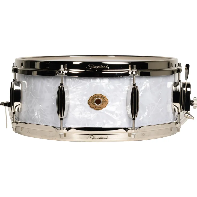 Wholesale Slingerland Radio King Artist 5.5x14 Snare Drum - White Marine Pearl