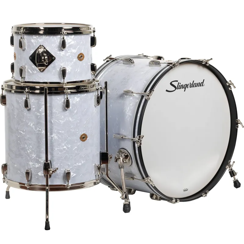 Discount Slingerland Radio King Series 3-Piece Shell Kit - White Marine Pearl