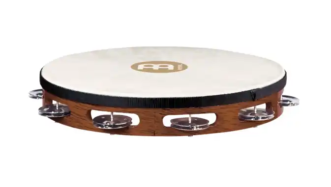 Meinl TAH1AB 10" Traditional Goat Skin Single Row Wood Tambourine Save Now