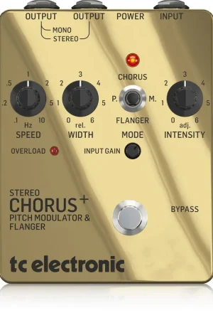 Discount TC Electronic SCF SE Gold Stereo Chorus Flanger Pedal - Special Editio