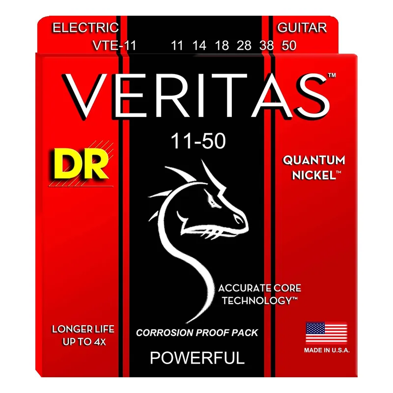 DR Strings VTE-11 VERITAS Electric Guitar String 11-50 Editor’s Pick