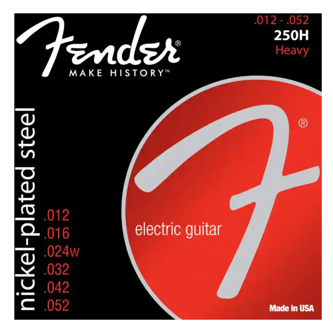 Fender 0730250409 250H 12-52 Nickel Plated Steel Electric Guitar Strin Limited Time