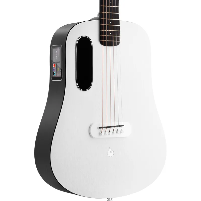 Fan Favorite Lava Music ME Play 36” Acoustic Electric Guitar - Nightfall / Frost Wh