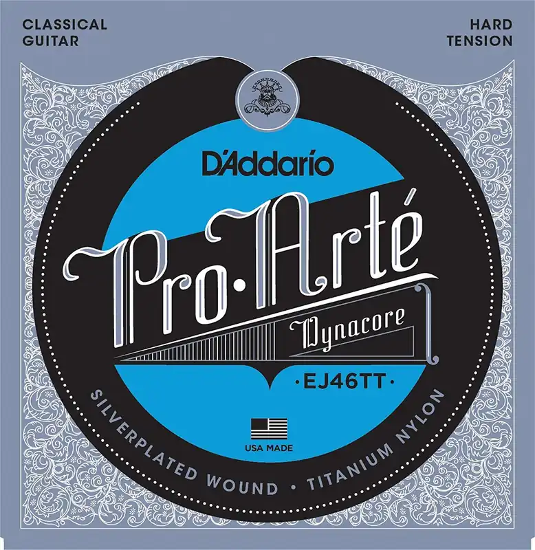 D'Addario EJ46TT ProArte DynaCore Classical Guitar Strings, Hard Tensi Fresh Stock