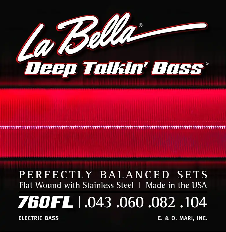 Place Order La Bella 760FL Deep Talkin' Bass Flatwound Bass Strings - Light