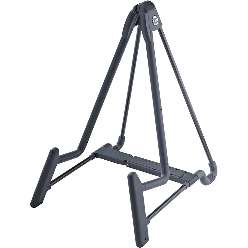 K&M 17581 Heli-2 Electric Guitar Stand - Electric Black Worldwide Shipping