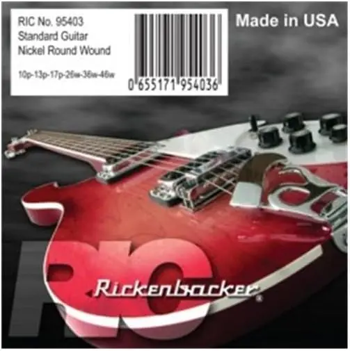 Best Choice Rickenbacker 6-String Compressed Roundwound Electric Guitar Strings (1
