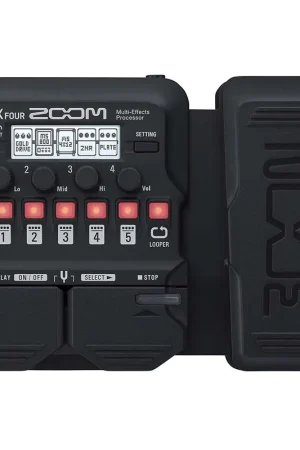 Zoom G1X Four Guitar Effects Processor with Built-In Expression Pedal Flash Sale