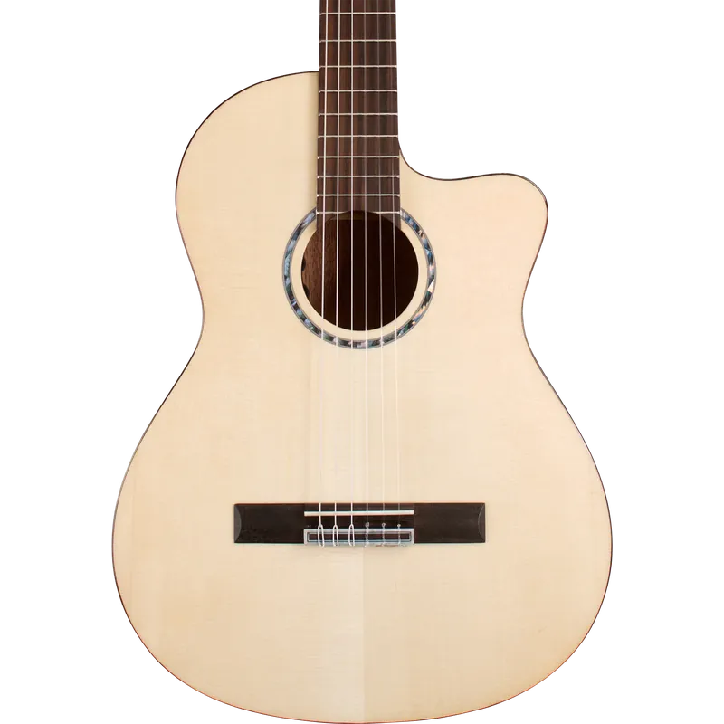 Cordoba Fusion 5 Acoustic-Electric Cutaway Nylon String Guitar, Natura Hassle-Free Returns