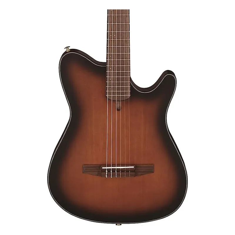 Ibanez FRH10NBSF Thinline Nylon Acoustic-Electric Guitar - Brown Sunbu Don’t Miss Out