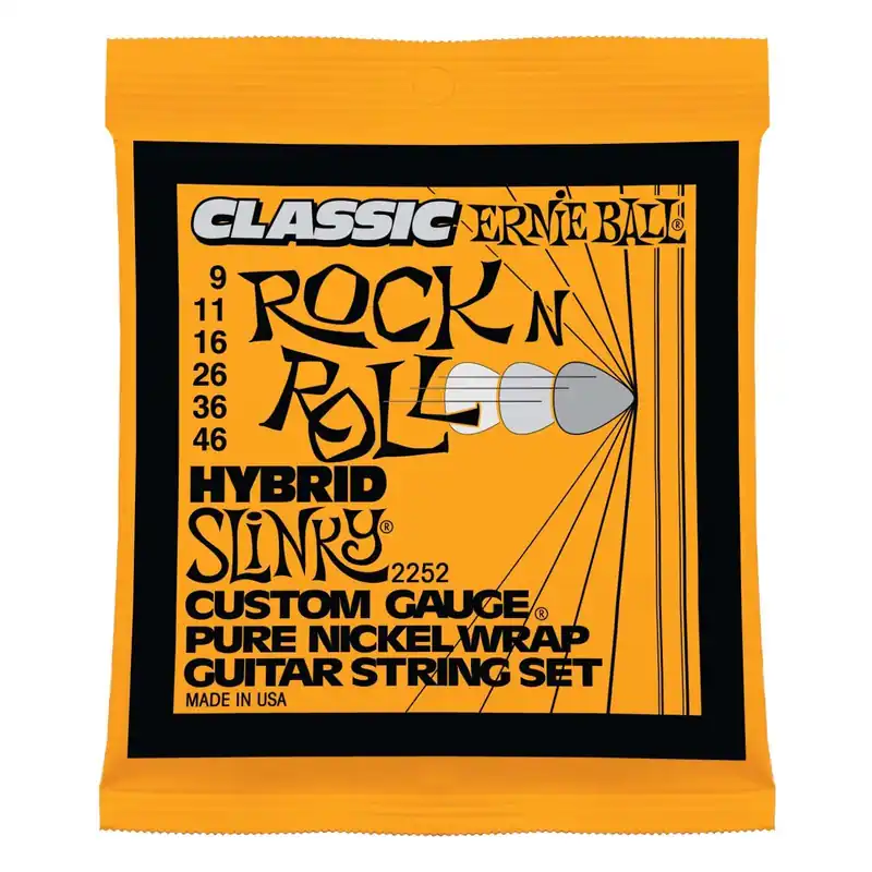 Secure Checkout Ernie Ball Classic Pure Nickel Hybrid Slinky Set, .009 - .046