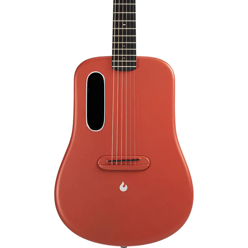 Viral Lava Music Lava ME 3 36” Smart Guitar in Red w/ Space Bag