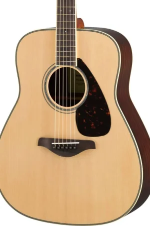 Yamaha FG830 Solid Top Acoustic Guitar, Natural Buy Direct