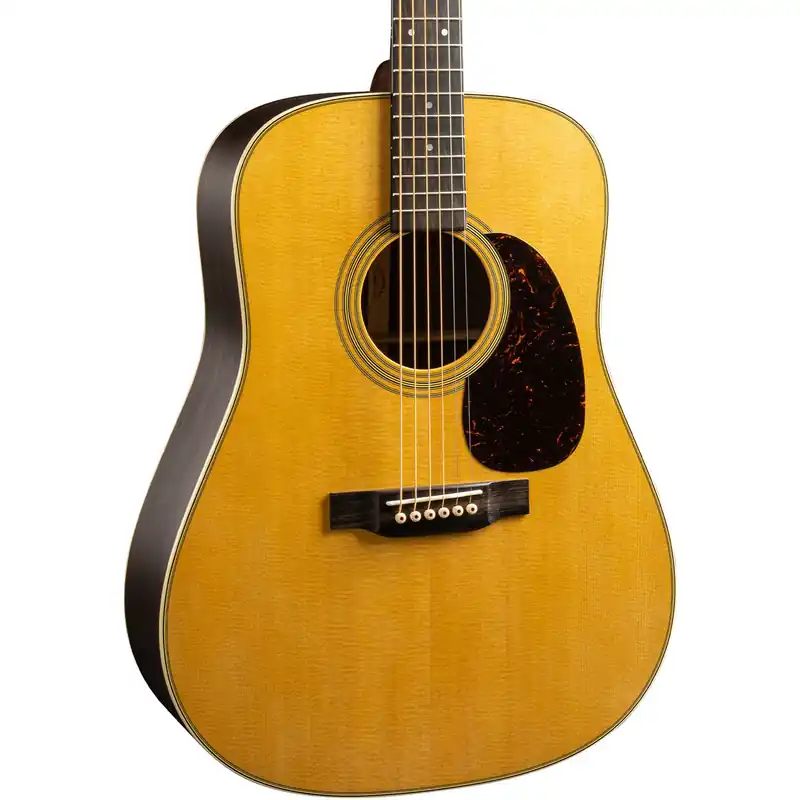 High Quality Martin D28 Satin Dreadnought 6 String Acoustic Guitar - Natural