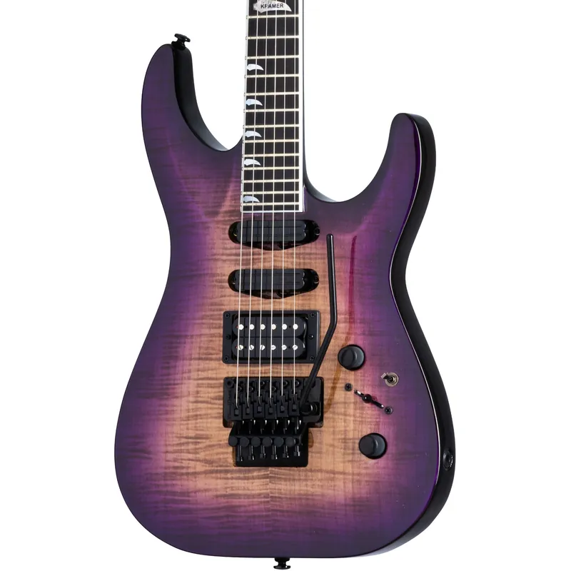 Original Kramer SM-1 Figured Electric Guitar in Royal Purple Perimeter
