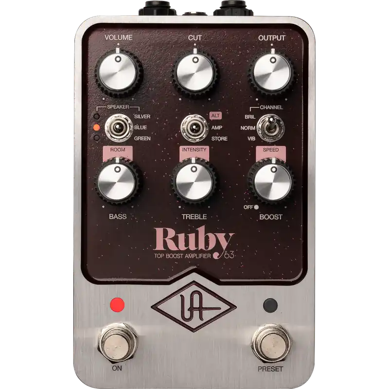 Price Drop Universal Audio Ruby '63 Top Boost Amplifier Pedal