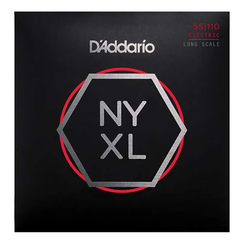 Warranty Included D'Addario NYXL55110 Nickel Wound Bass Guitar Strings, Heavy 55-110, Lo