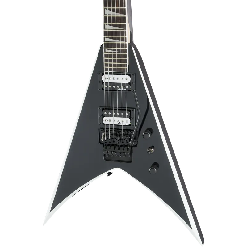 Jackson JS Series King V™ JS32 Electric Guitar, Black with White Bevel Last Chance