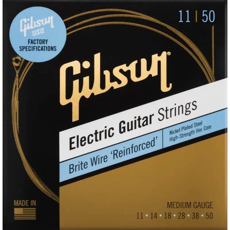 Gibson SEG-BWR11 Brite Wire ‘Reinforced’ Electric Guitar Strings - Med Viral