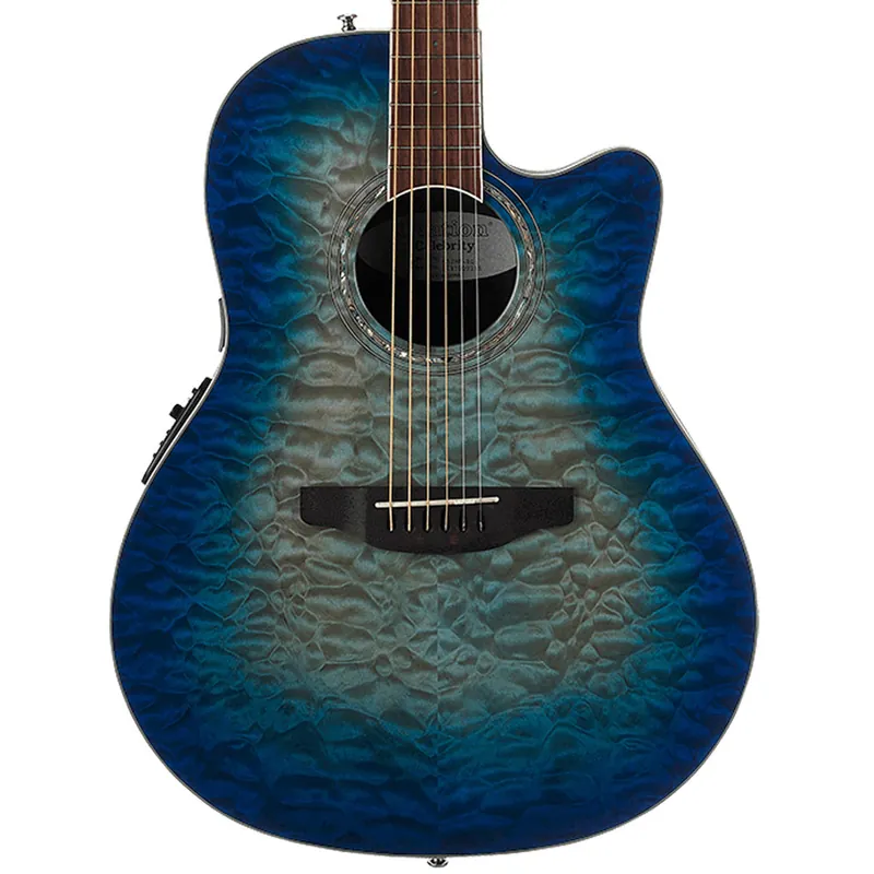 Save Now Ovation Celebrity Standard Exotic Super Shallow Depth - Caribbean Blue
