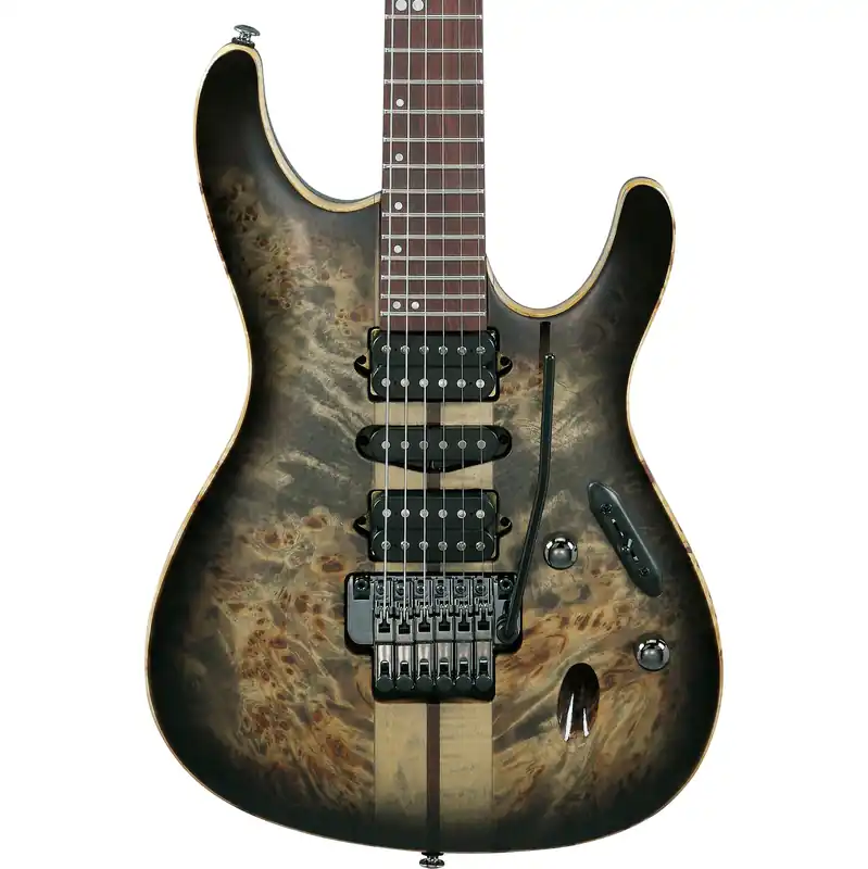 Ibanez S1070PBZCKB S Premium 6-String Electric Guitar, Charcoal Black Direct From Manufacturer