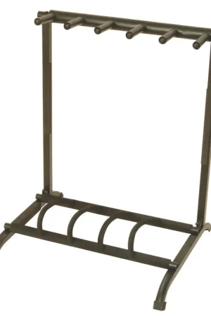 Worldwide Shipping On Stage GS7561 Foldable 5-Space Multi-Guitar Stand