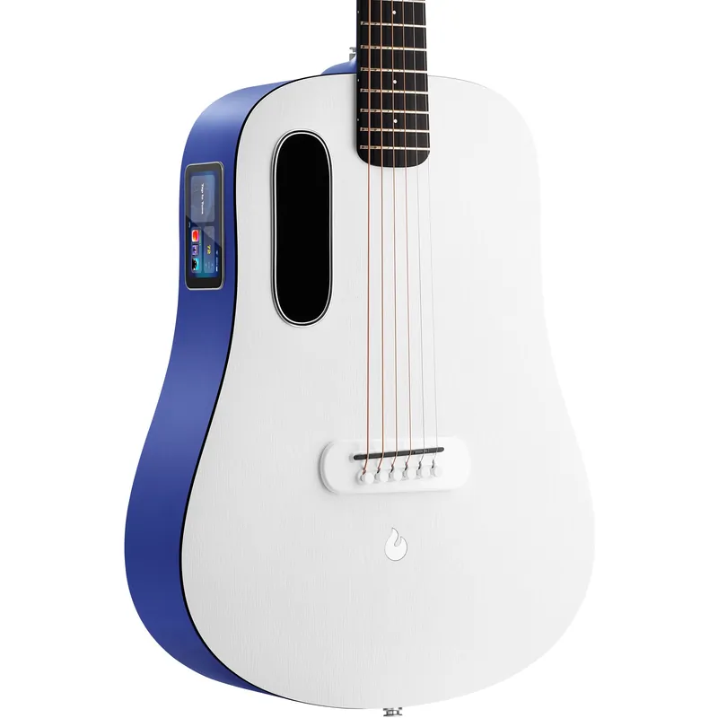 Latest Lava Music ME Play 36” Acoustic Electric Guitar - Deep Blue / Frost Wh