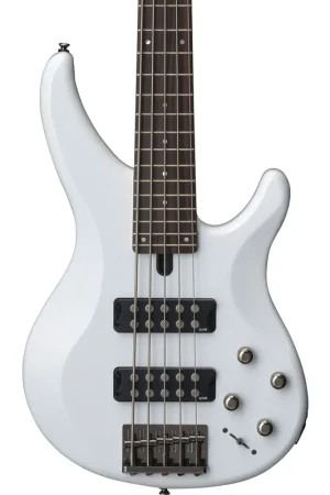 Yamaha TRBX305WH 5 String Bass in White Order Now