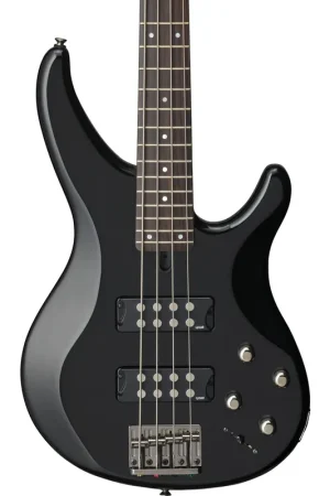 Yamaha TRBX304BL 4 String Bass in Black Top Pick