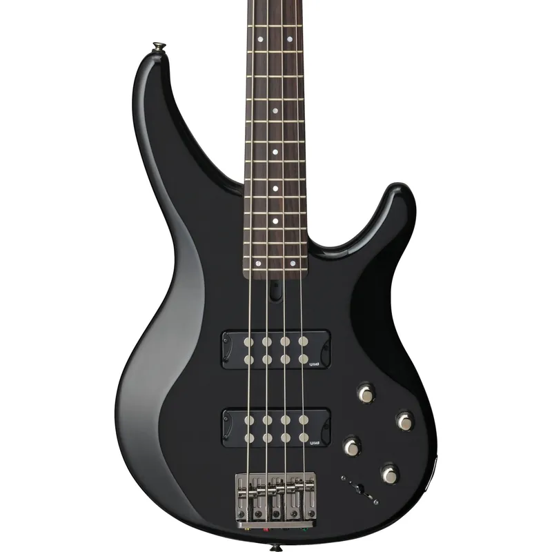 Yamaha TRBX304BL 4 String Bass in Black Top Pick