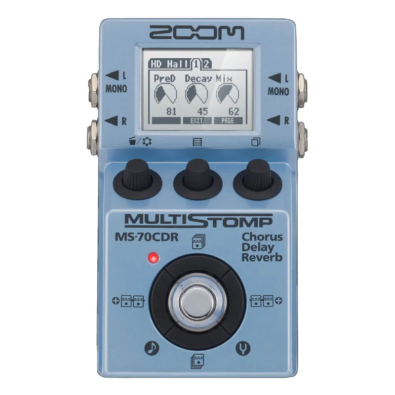 Zoom MS-70CDR MultiStomp Chorus/Delay/Reverb Pedal (ZMS70CDR) Limited Time