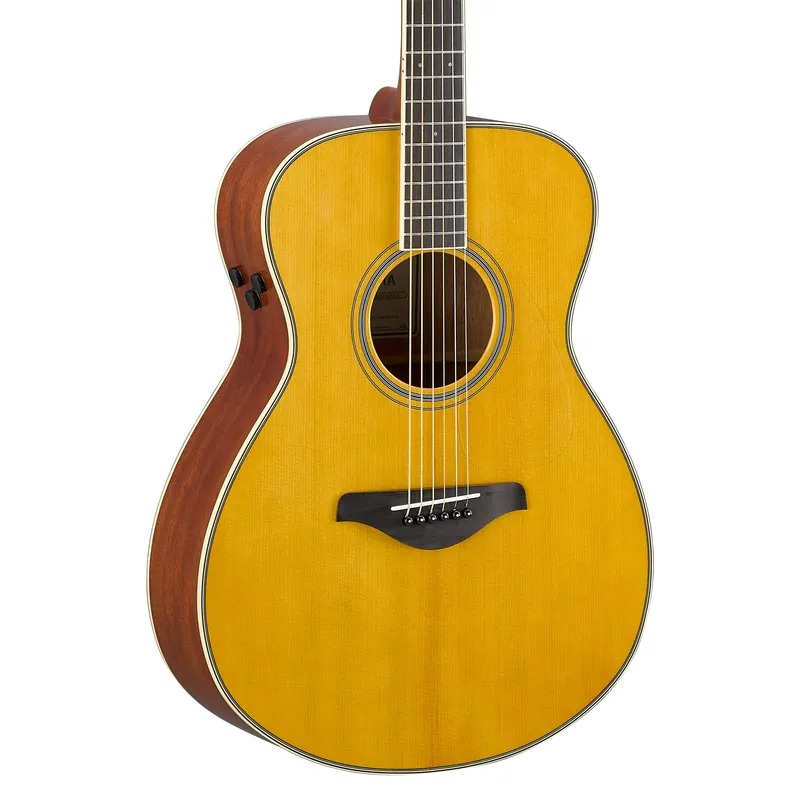 Yamaha FG FSTABS TransAcoustic Acoustic Electric Guitar in Vintage Tin Hot Picks