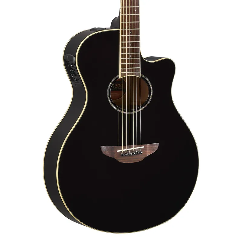 Yamaha APX600BL Thinline Acoustic Electric Guitar, Black Discount