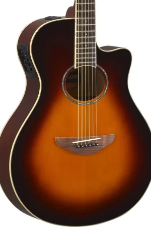 Yamaha APX600BL Thinline Acoustic Electric Guitar In Old Violin Sunburst Original
