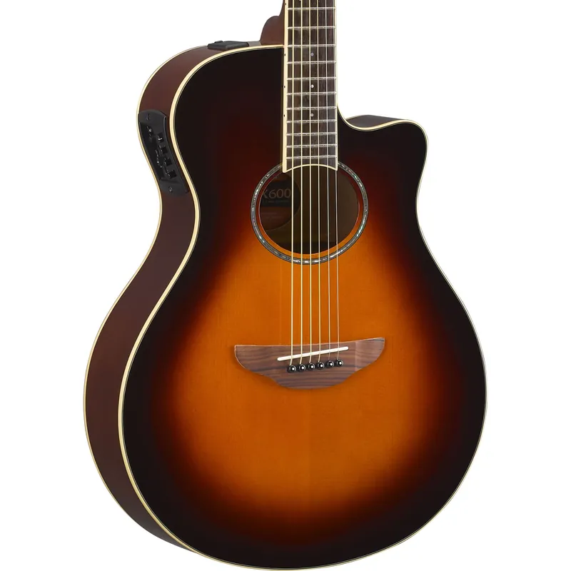 Yamaha APX600BL Thinline Acoustic Electric Guitar In Old Violin Sunburst Original