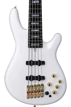 Yamaha BBNE2 Nathan East Signature 5 String Electric Bass in White Luxury