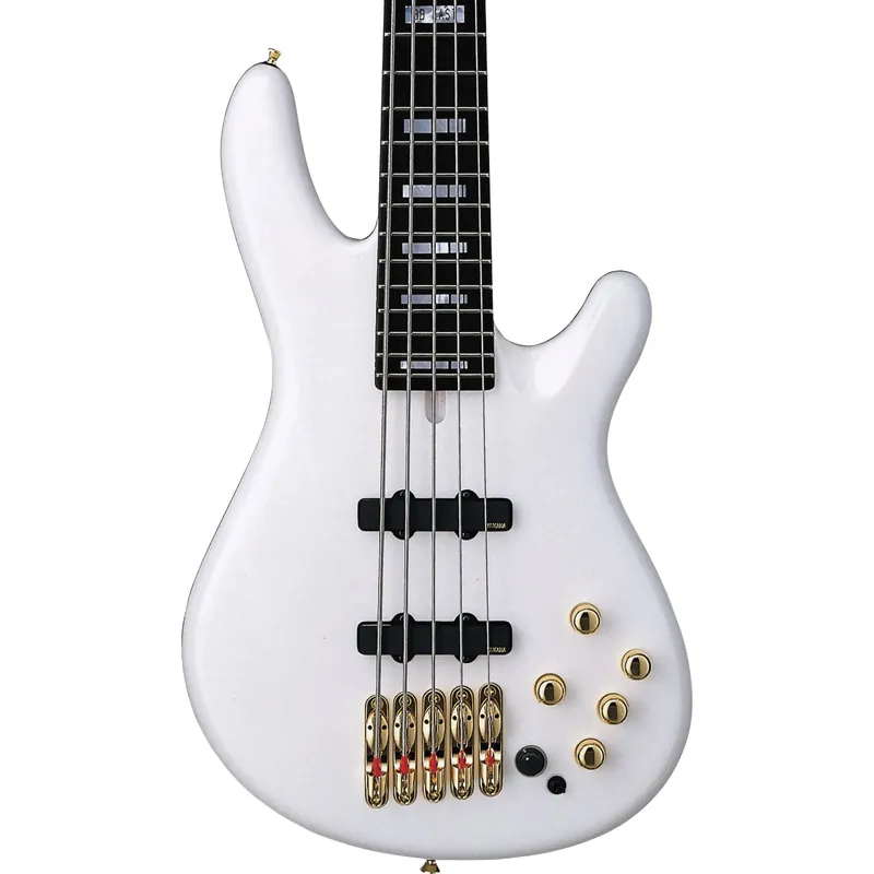 Yamaha BBNE2 Nathan East Signature 5 String Electric Bass in White Luxury
