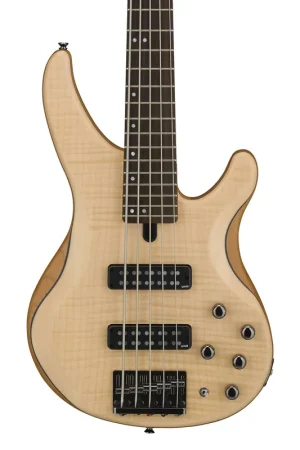 Yamaha TRBX60FMNS 5 String Bass with Flame Maple Top in Natural Free Returns