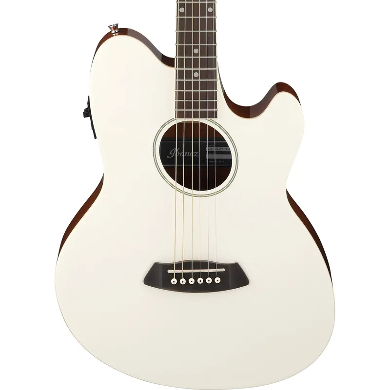 Worldwide Shipping Ibanez TCY10EIVH Talman Acoustic Guitar, Ivory High Gloss
